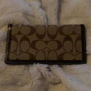 Coach brand checkbook cover. Like new.